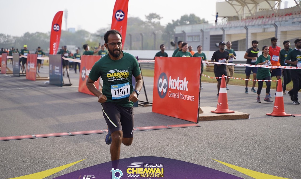 Dr. Arunkumar running for fitness